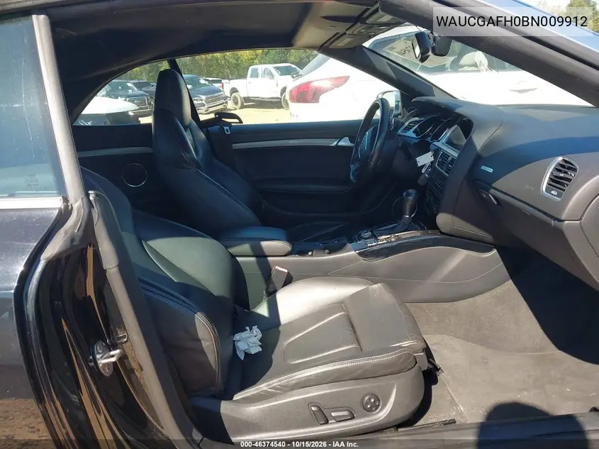 2011 AUDI S5 VIN WAUCGAFH0BN009912 — фото 5