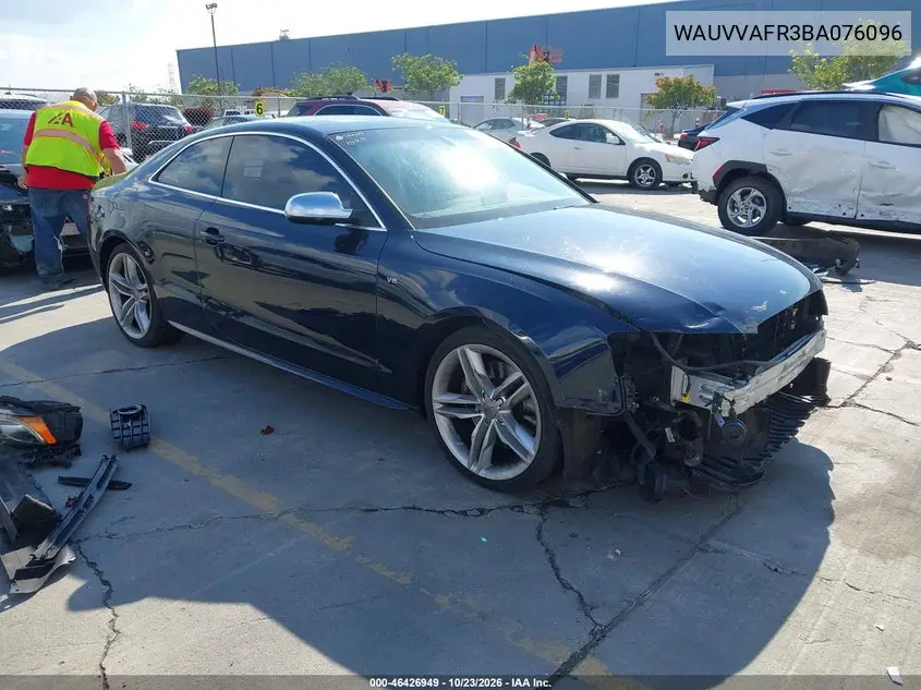 AUDI S5 2011, VIN WAUVVAFR3BA076096