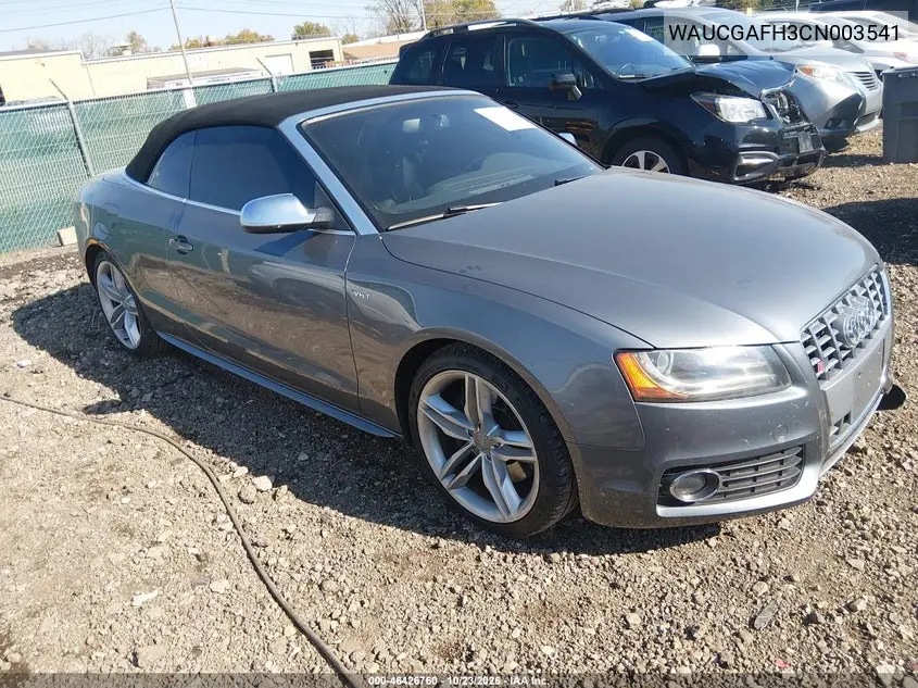 AUDI S5 2012, VIN WAUCGAFH3CN003541