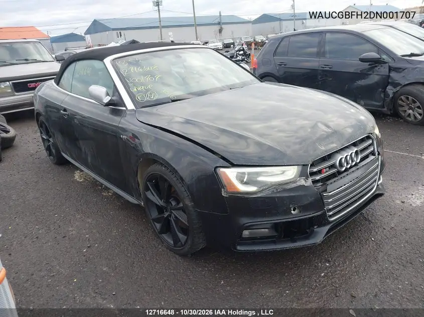 AUDI S5 2013, VIN WAUCGBFH2DN001707