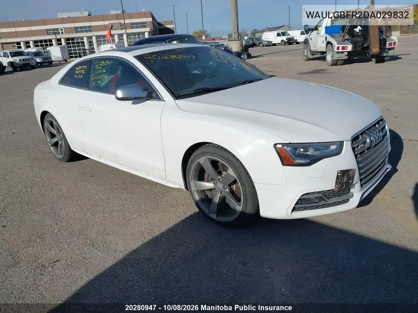 AUDI S5 2013, VIN WAULGBFR2DA029832