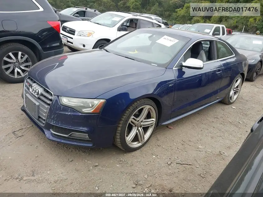 2013 AUDI S5 VIN WAUVGAFR8DA017476 — фото 2