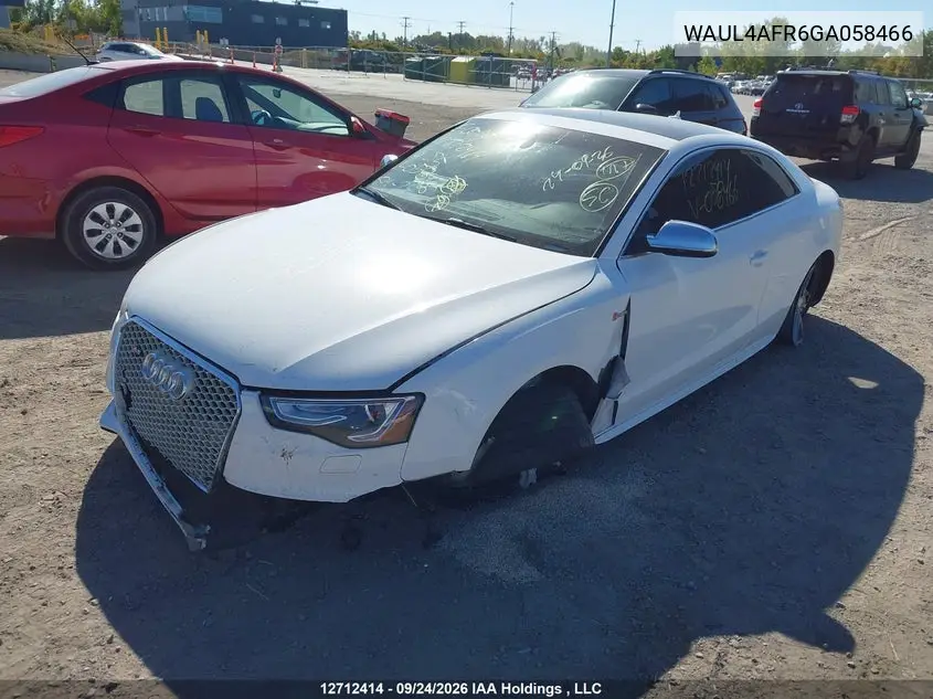 2016 AUDI S5 VIN WAUL4AFR6GA058466 — фото 2