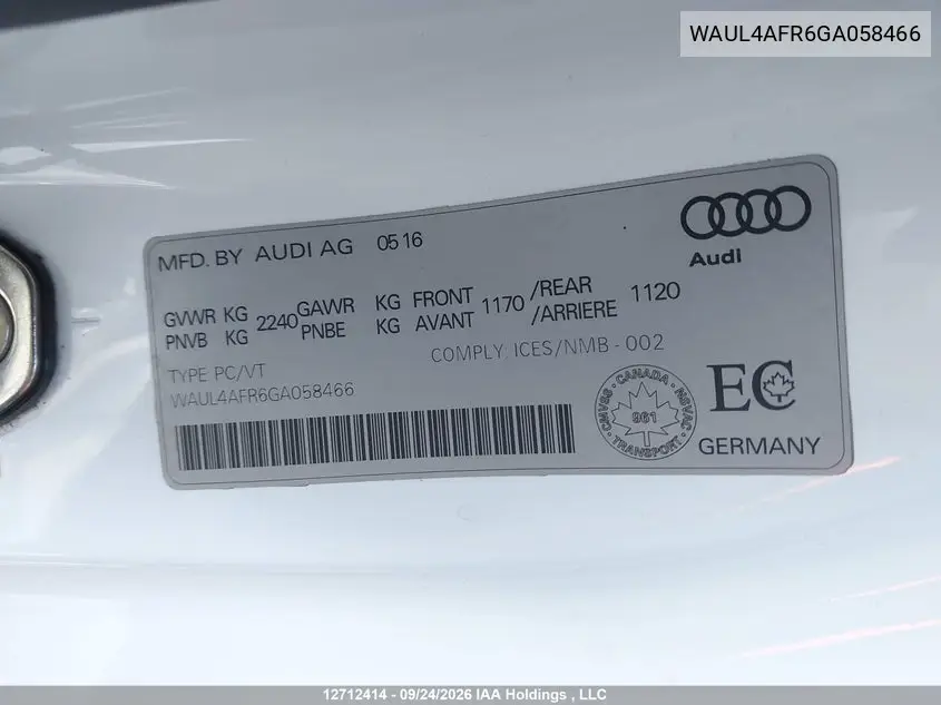 2016 AUDI S5 VIN WAUL4AFR6GA058466 — фото 21