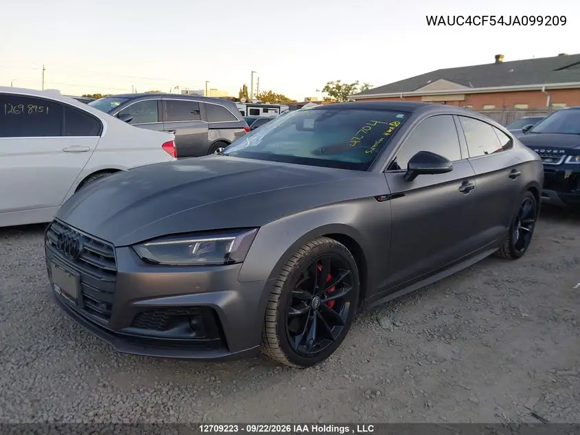 2018 AUDI S5 VIN WAUC4CF54JA099209 — фото 2