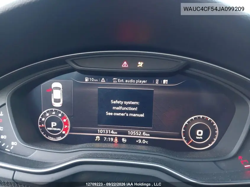 2018 AUDI S5 VIN WAUC4CF54JA099209 — фото 7