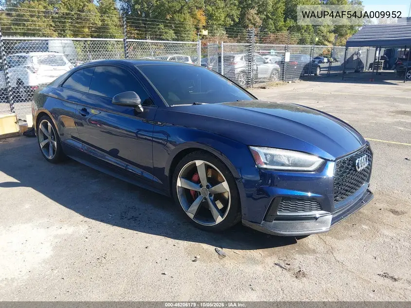 AUDI S5 2018, VIN WAUP4AF54JA009952