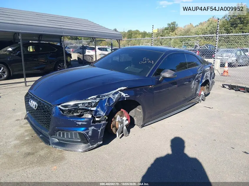 2018 AUDI S5 VIN WAUP4AF54JA009952 — фото 2