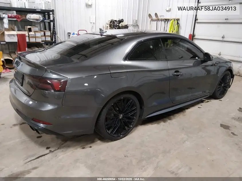 2018 AUDI S5 VIN WAUR4AF58JA034913 — фото 4
