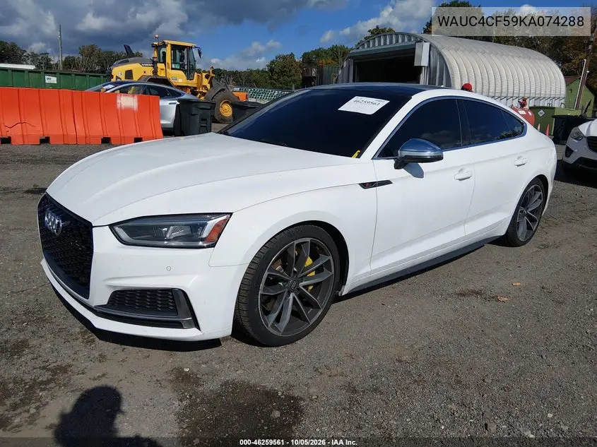 2019 AUDI S5 VIN WAUC4CF59KA074288 — фото 2
