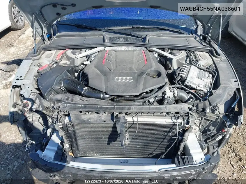 2022 AUDI S5 VIN WAUB4CF55NA038601 — фото 10