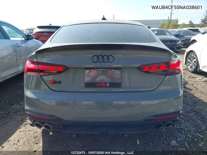 2022 AUDI S5 VIN WAUB4CF55NA038601 — фото 17