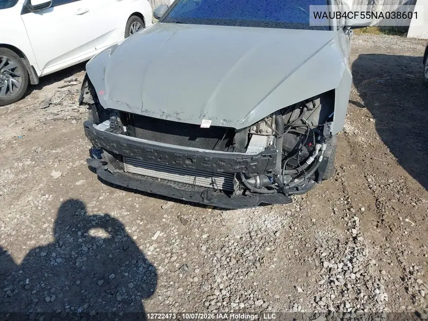 2022 AUDI S5 VIN WAUB4CF55NA038601 — фото 6