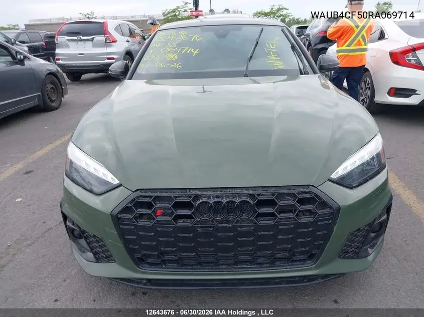 2024 AUDI S5 VIN WAUB4CF50RA069714 — фото 12