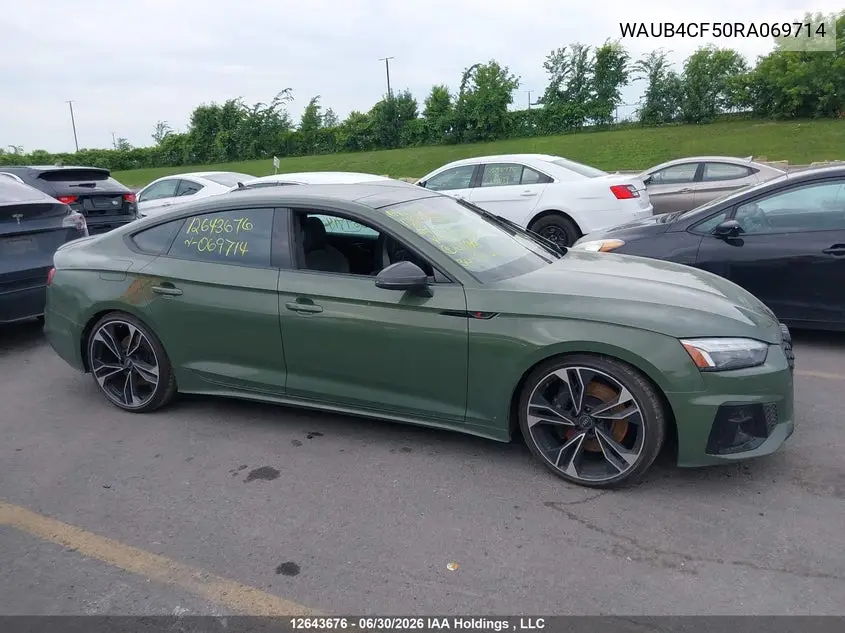 2024 AUDI S5 VIN WAUB4CF50RA069714 — фото 13