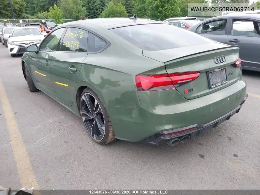 2024 AUDI S5 VIN WAUB4CF50RA069714 — фото 3