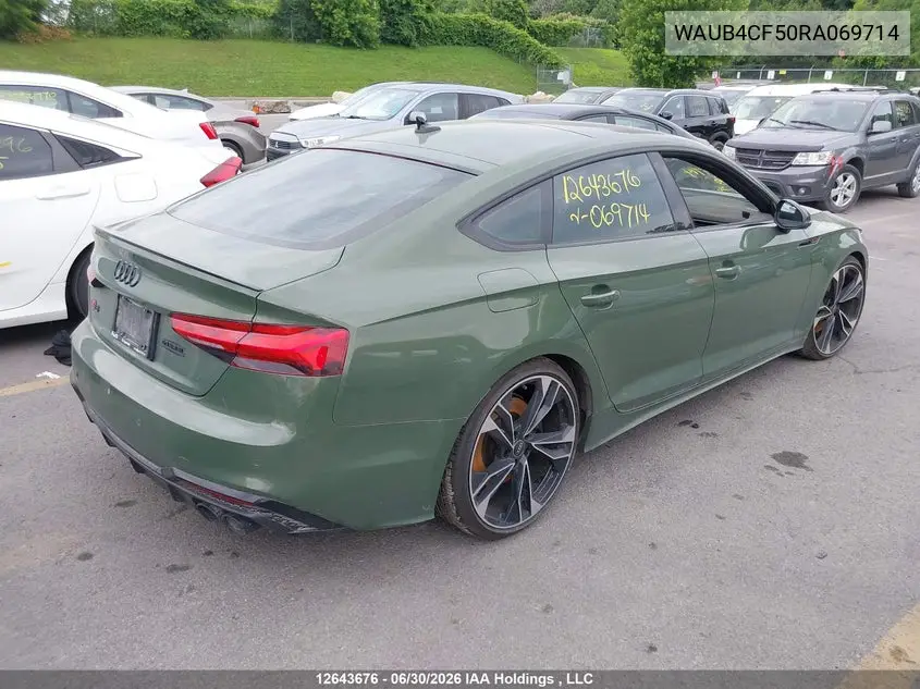 2024 AUDI S5 VIN WAUB4CF50RA069714 — фото 4