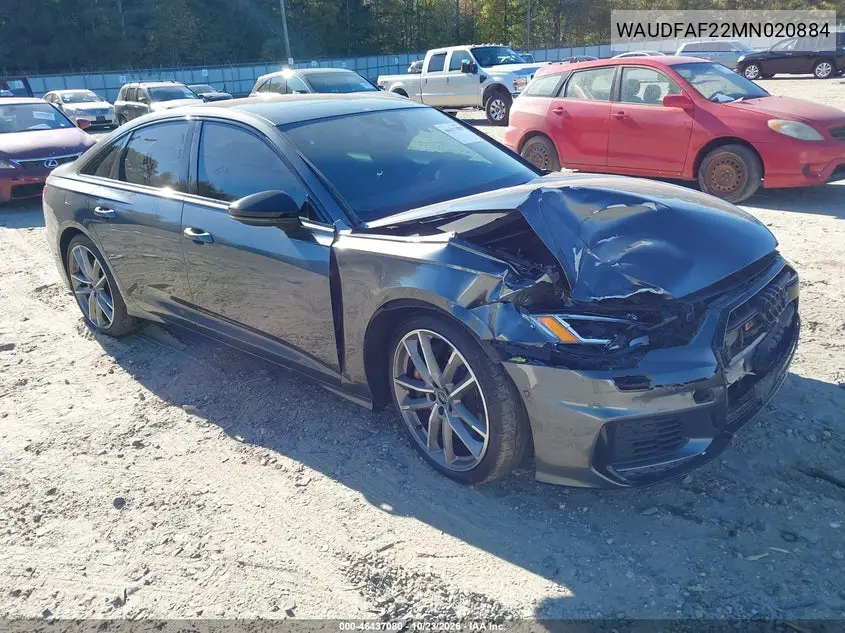 AUDI S6 2021, VIN WAUDFAF22MN020884