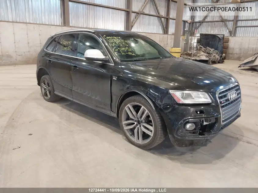 AUDI SQ5 2014, VIN WA1CGCFP0EA040511