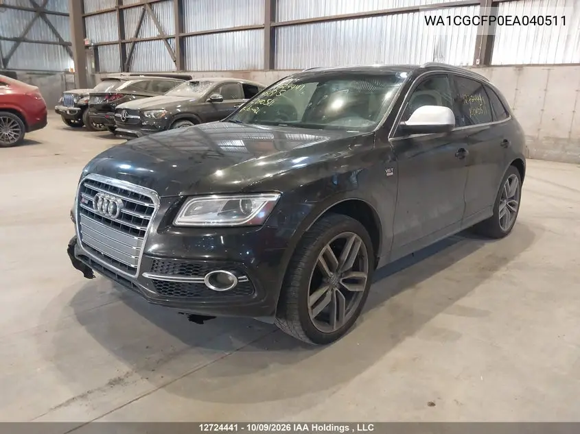 2014 AUDI SQ5 VIN WA1CGCFP0EA040511 — фото 2