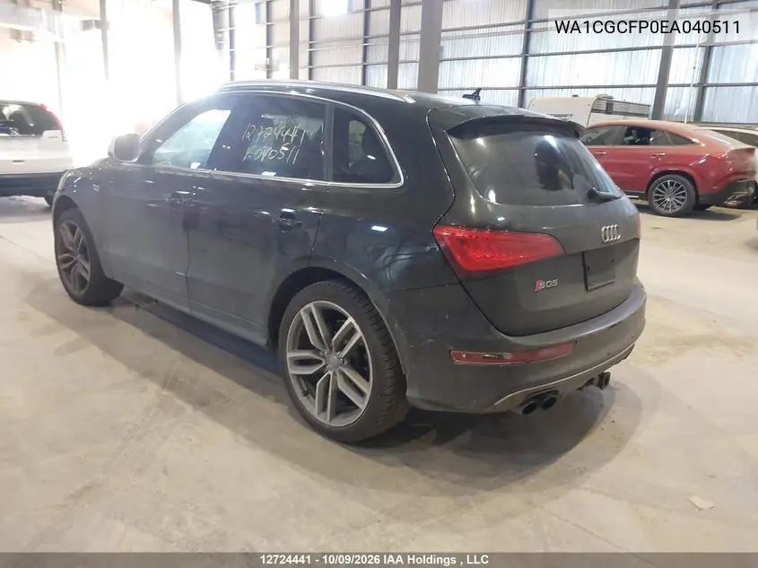 2014 AUDI SQ5 VIN WA1CGCFP0EA040511 — фото 3