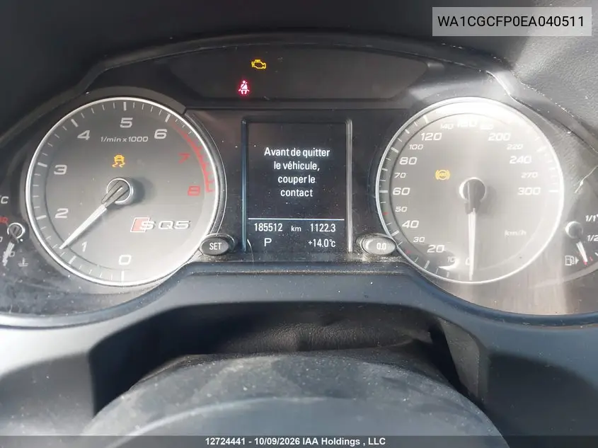 2014 AUDI SQ5 VIN WA1CGCFP0EA040511 — фото 7