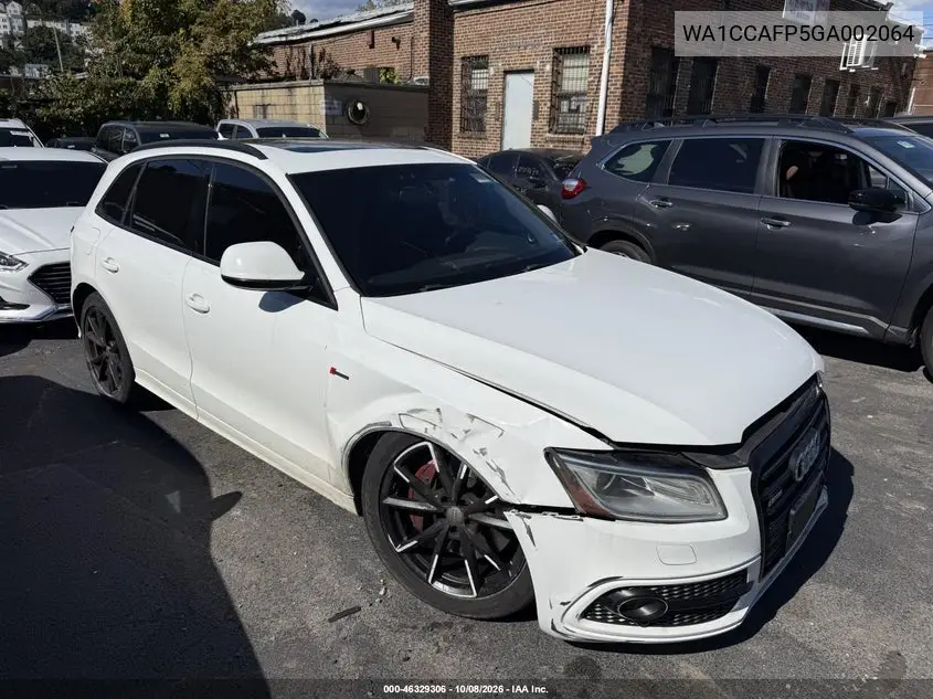 AUDI SQ5 2016, VIN WA1CCAFP5GA002064