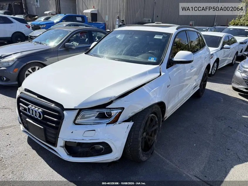 2016 AUDI SQ5 VIN WA1CCAFP5GA002064 — фото 2