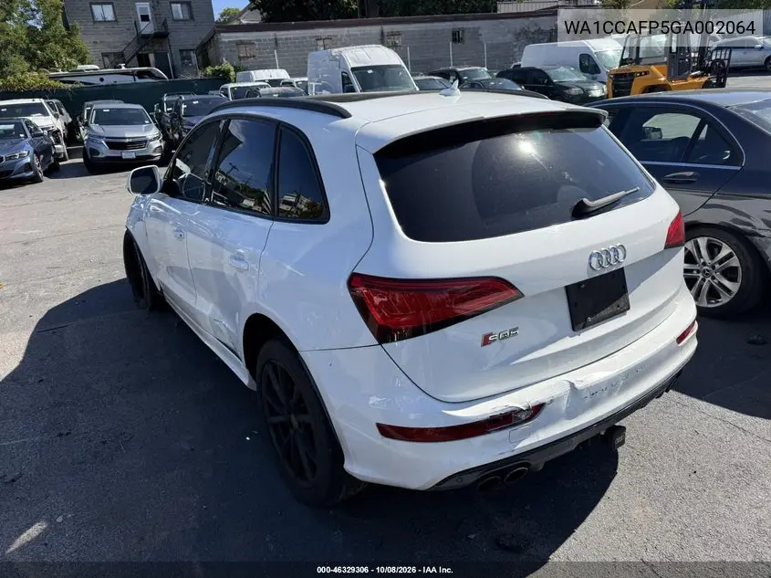 2016 AUDI SQ5 VIN WA1CCAFP5GA002064 — фото 3