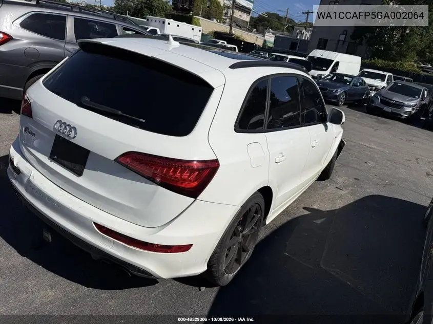 2016 AUDI SQ5 VIN WA1CCAFP5GA002064 — фото 4