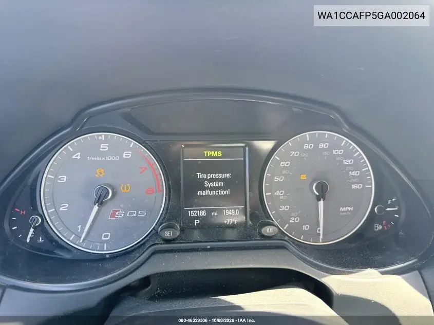 2016 AUDI SQ5 VIN WA1CCAFP5GA002064 — фото 7
