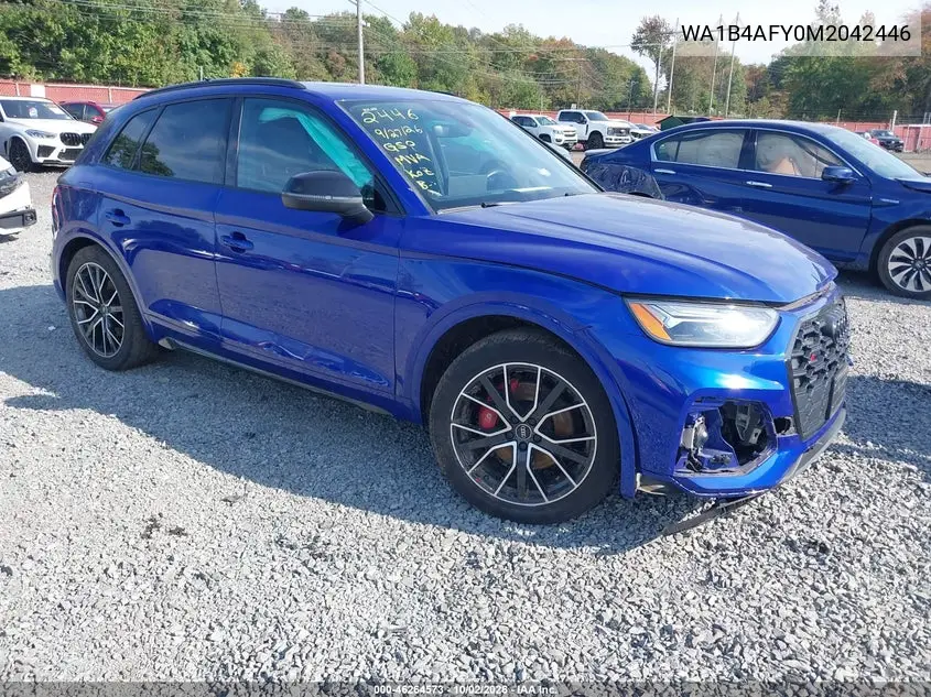 AUDI SQ5 2021, VIN WA1B4AFY0M2042446