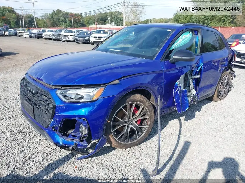 2021 AUDI SQ5 VIN WA1B4AFY0M2042446 — фото 2
