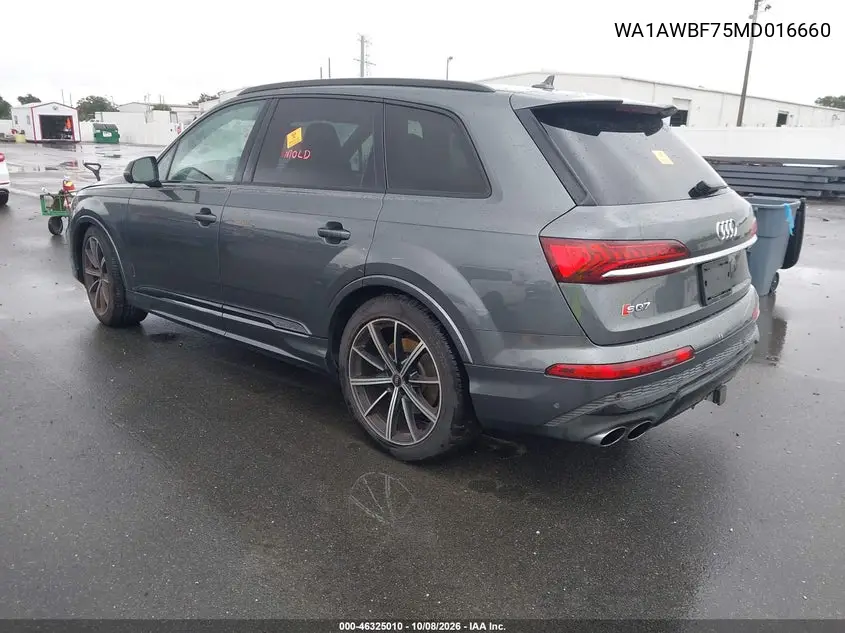 2021 AUDI SQ7 VIN WA1AWBF75MD016660 — фото 3