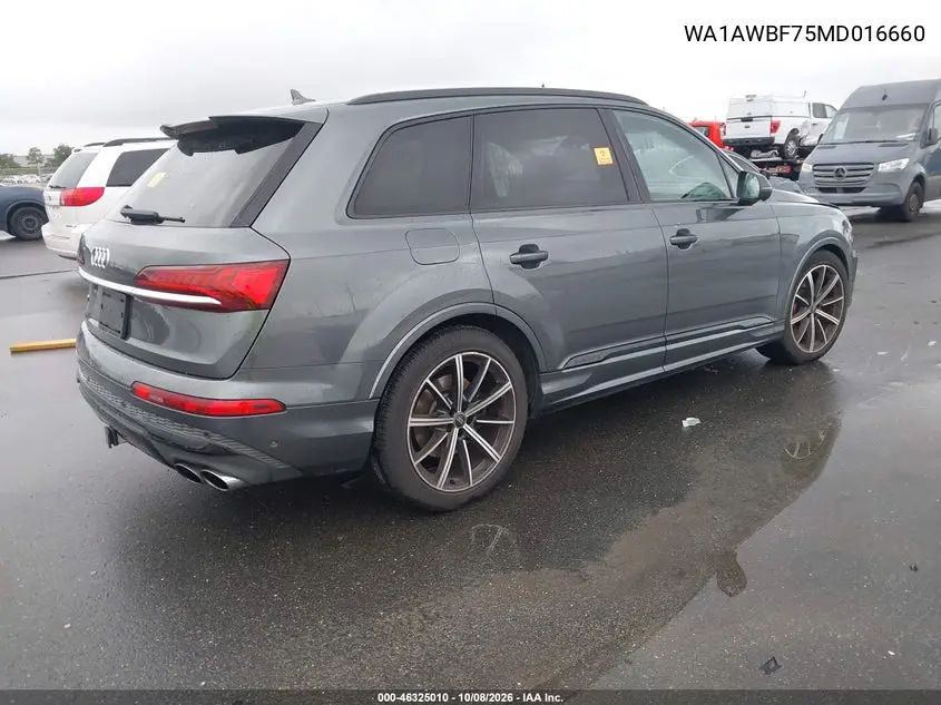 2021 AUDI SQ7 VIN WA1AWBF75MD016660 — фото 4