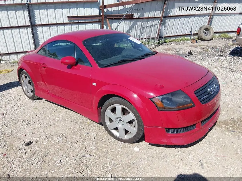 AUDI TT 2001, VIN TRUWX28N411026068