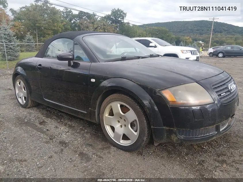 AUDI TT 2001, VIN TRUUT28N111041419