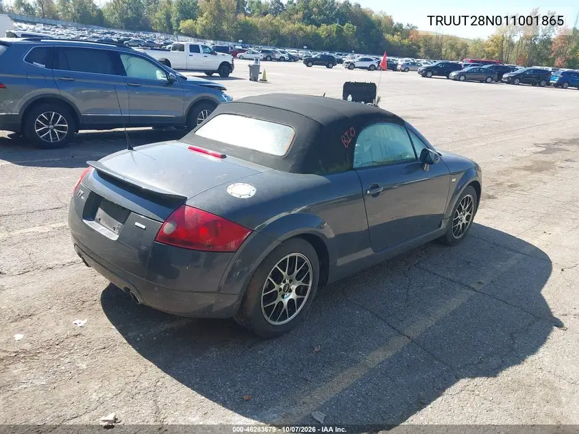 2001 AUDI TT VIN TRUUT28N011001865 — фото 4