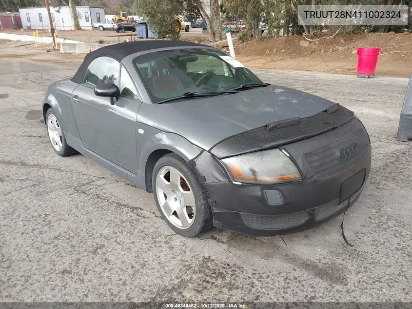 AUDI TT 2001, VIN TRUUT28N411002324