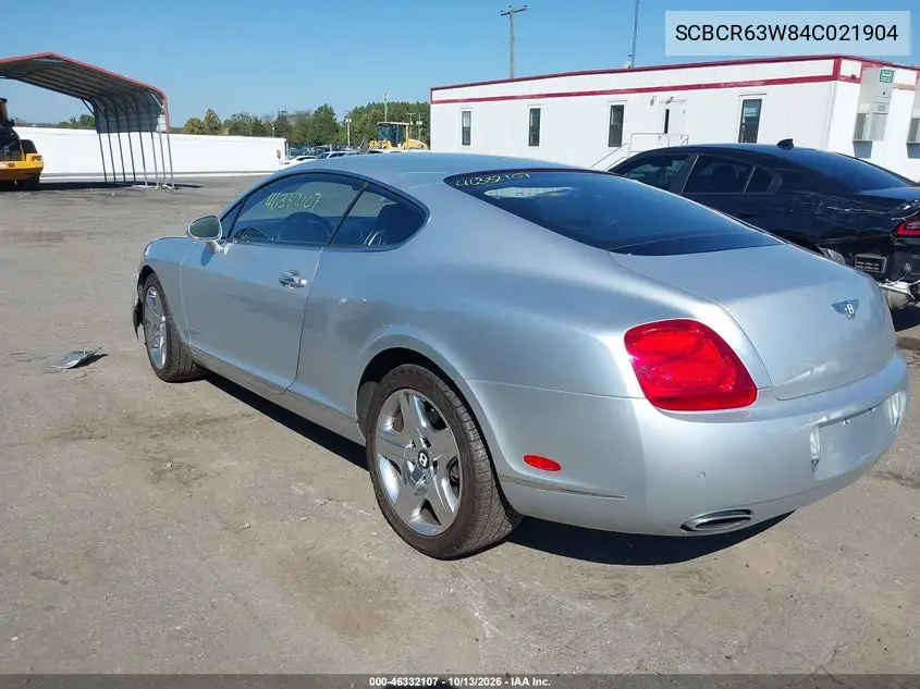 2004 BENTLEY CONTINENTAL GT VIN SCBCR63W84C021904 — фото 3