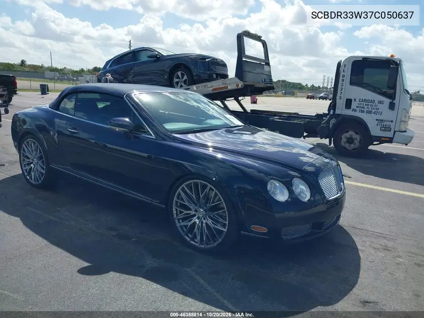 BENTLEY CONTINENTAL GT 2007, VIN SCBDR33W37C050637