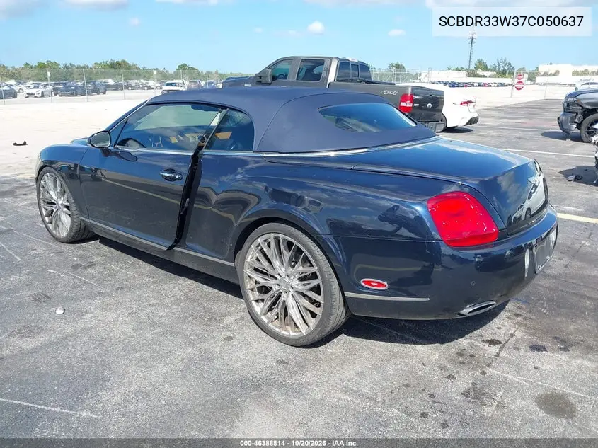 2007 BENTLEY CONTINENTAL GT VIN SCBDR33W37C050637 — фото 3
