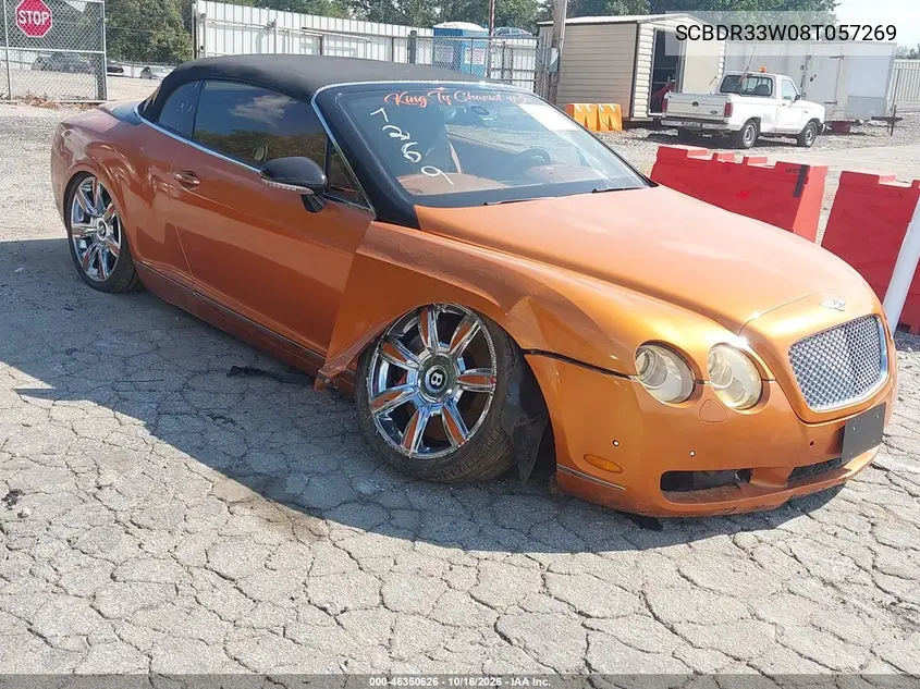 BENTLEY CONTINENTAL GT 2008, VIN SCBDR33W08T057269