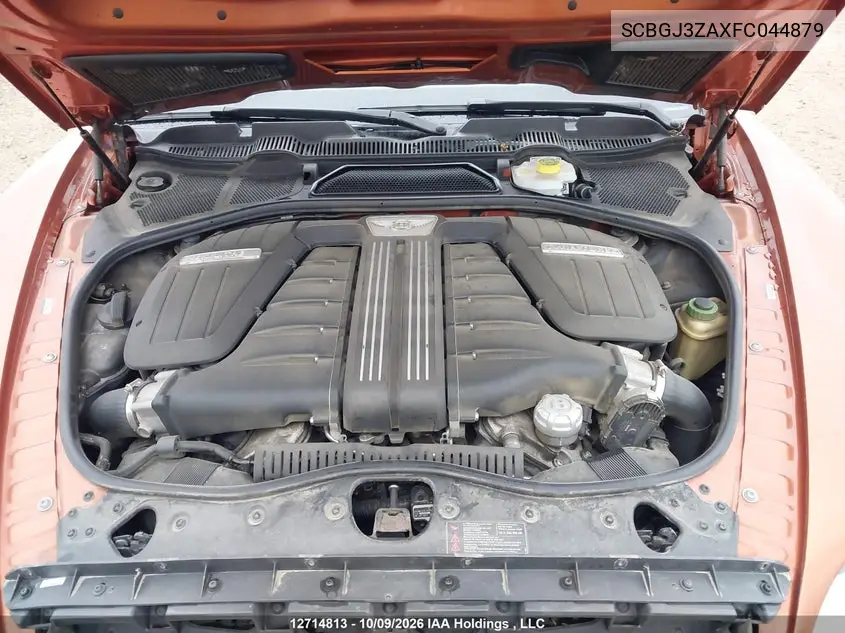 2015 BENTLEY CONTINENTAL GT VIN SCBGJ3ZAXFC044879 — фото 10