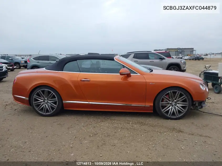 2015 BENTLEY CONTINENTAL GT VIN SCBGJ3ZAXFC044879 — фото 13