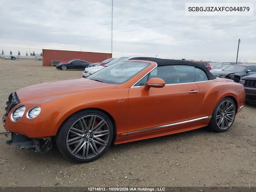2015 BENTLEY CONTINENTAL GT VIN SCBGJ3ZAXFC044879 — фото 14