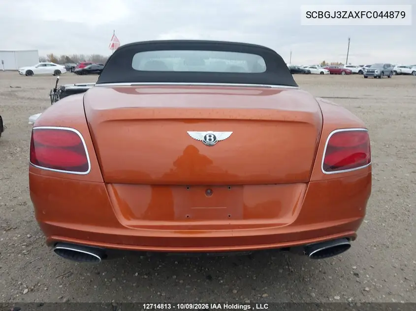 2015 BENTLEY CONTINENTAL GT VIN SCBGJ3ZAXFC044879 — фото 16