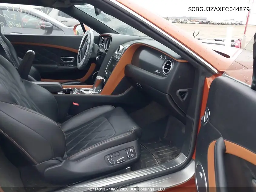 2015 BENTLEY CONTINENTAL GT VIN SCBGJ3ZAXFC044879 — фото 5