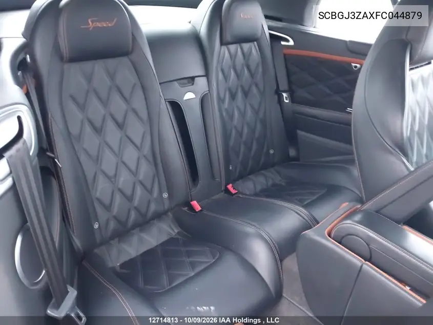 2015 BENTLEY CONTINENTAL GT VIN SCBGJ3ZAXFC044879 — фото 8