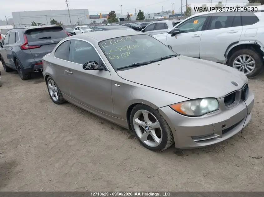 BMW 1ER 2008, VIN WBAUP73578VF09630